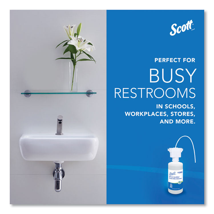 Essential Green Certified Foam Skin Cleanser Refill, Fragrance-Free, 1,500 mL, 2/Carton