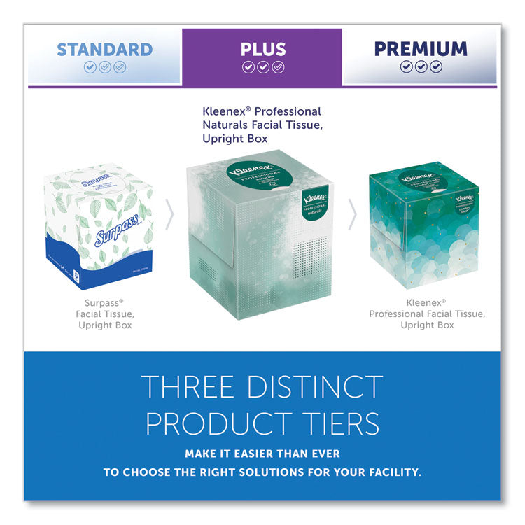 Naturals Facial Tissue, 2-Ply, White, 90 Sheets/Box