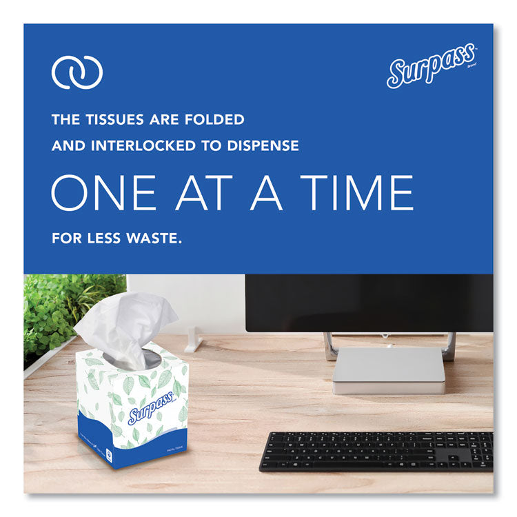 Facial Tissue for Business, 2-Ply, White, Pop-Up Box, 90/Box, 36 Boxes/Carton