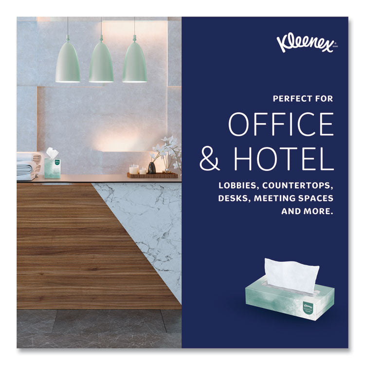 Naturals Facial Tissue for Business, Flat Box, 2-Ply, White, 125 Sheets/Box, 48 Boxes/Carton