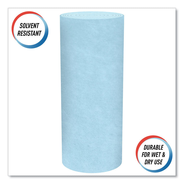 Pro Shop Towels, Heavy Duty, 1-Ply, 10.4 x 11, Blue, 12 Rolls/Carton