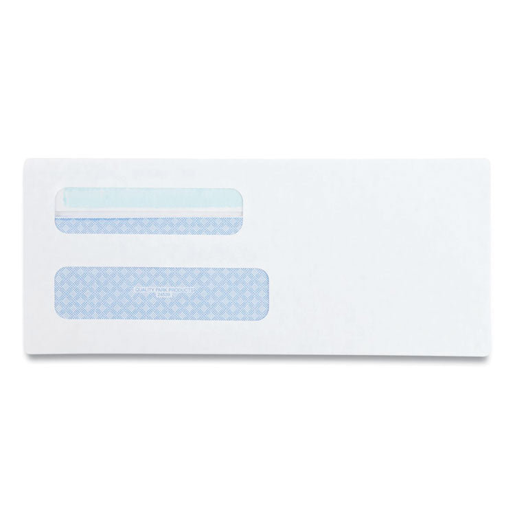 Double Window Redi-Seal Security-Tinted Envelope, #8 5/8, Commercial Flap, Redi-Seal Closure, 3.63 X 8.63, White, 500/box