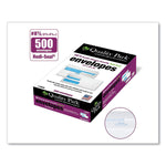 Double Window Redi-Seal Security-Tinted Envelope, #8 5/8, Commercial Flap, Redi-Seal Closure, 3.63 X 8.63, White, 500/box