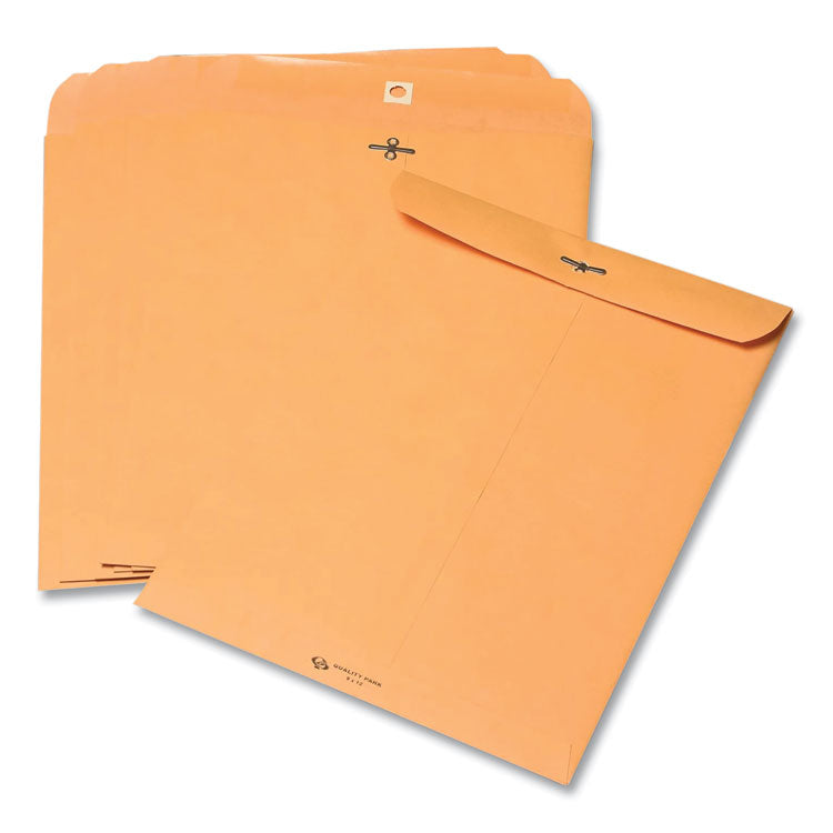 Clasp Envelope, 28 lb Bond Weight Kraft, #55, Square Flap, Clasp/Gummed Closure, 6 x 9, Brown Kraft, 100/Box