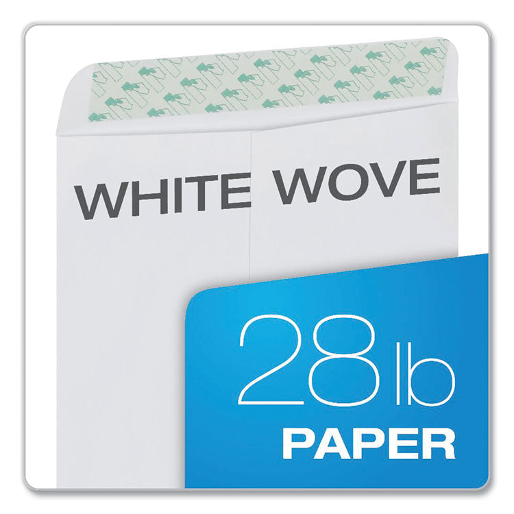 Redi-Strip Catalog Envelope, #10 1/2, Cheese Blade Flap, Redi-Strip Adhesive Closure, 9 x 12, White, 100/Box