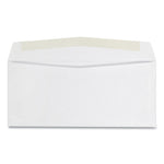 Business Envelope, #10, Commercial Flap, Side Seam, Gummed Closure, 24 lb Bond Weight Paper, 4.13 x 9.5, White, 500/Box