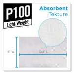 Light Duty Paper Wipers, 2-Ply, 8 x 12.5, White, 148/Box, 20 Boxes/Carton