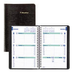 Plan and Link Weekly Planner, 8" x 5", Black Cover, 12-Month (Jan to Dec): 2025