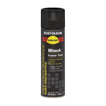 Hard Hat High Performance V2100 System Rust Preventive Enamel Spray Paint, Gloss Black, 15 oz Aerosol Can, 6/Carton