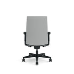 Ignition 2.0 Vinyl Upholstered Mid-Back Task Chair, Adjustable T-Arms, 17" to 21.5" Seat Height, Flint Seat/Back, Black Base