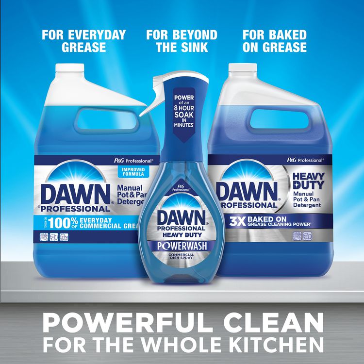 Manual Pot and Pan Dish Detergent with Pump, Original Scent, (1) Pump and (2) 1 gal Bottles/Carton