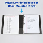 Heavy-Duty View Binder with DuraHinge and One Touch EZD Rings, 3 Rings, 2" Capacity, 11 x 8.5, White, 6/Carton