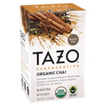 Tea Bags, Organic Chai, 16/Box, 6 Boxes/Carton