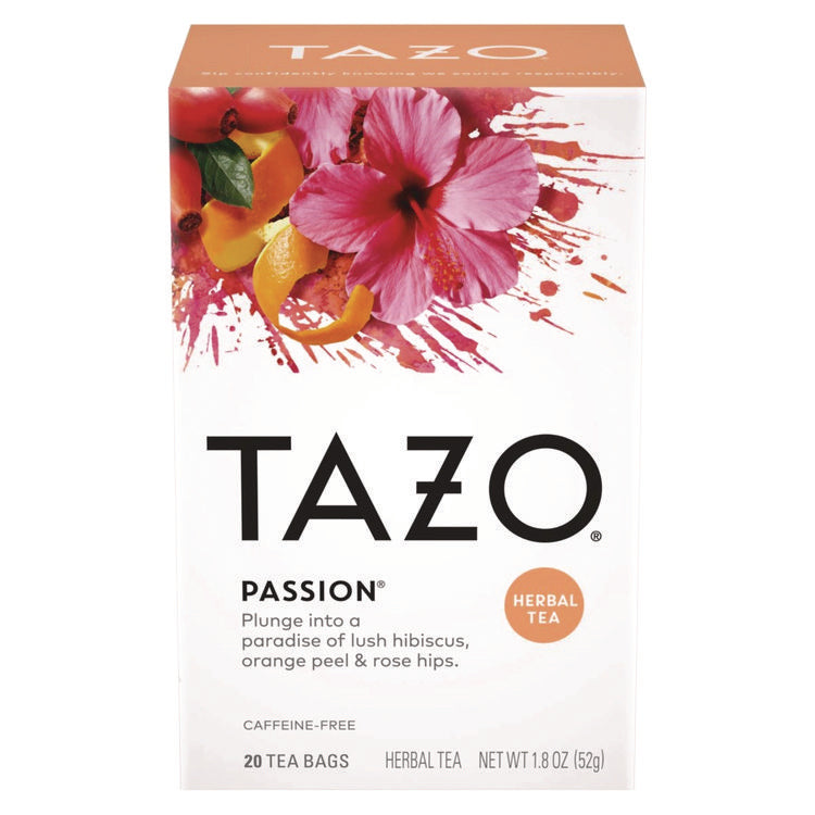 Tea Bags, Passion, 20/Box, 6 Boxes/Carton