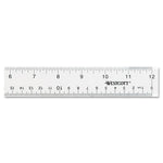 Clear Flexible Acrylic Ruler, Standard/metric, 12" Long, Clear