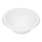 Plastic Dinnerware, Bowl, 12 oz, White, 125/Pack