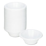 Plastic Dinnerware, Bowl, 5 oz, White, 125/Pack