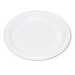 Plastic Dinnerware, Plates, 9" Dia, White, 500/Carton