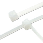 Nylon Cable Ties, 11 X 0.19, 50 Lb, Natural, 500/pack