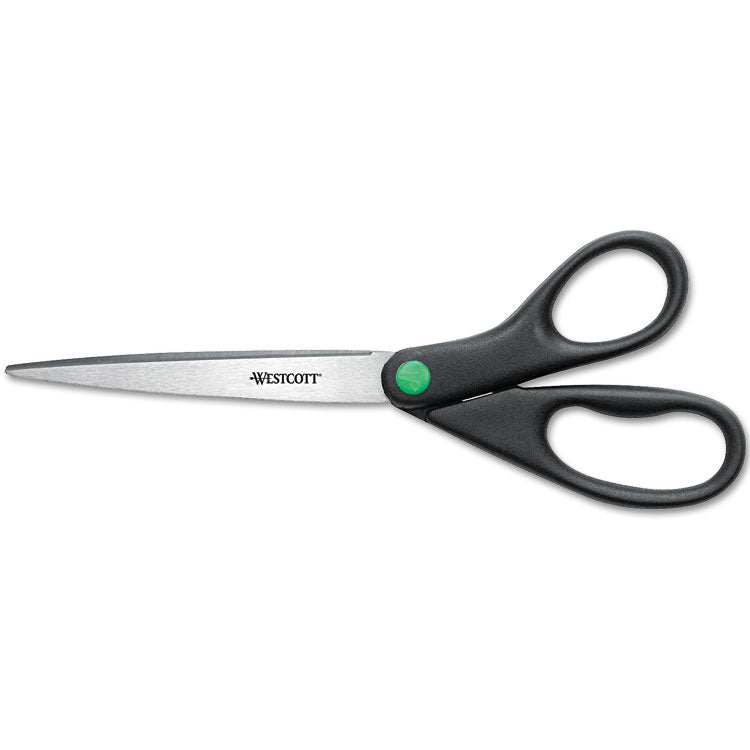 KleenEarth Scissors, 9" Long, 3.75" Cut Length, Straight Black Handle