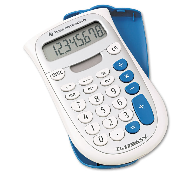 Ti-1706sv Handheld Pocket Calculator, 8-Digit Lcd