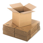 Cubed Fixed-Depth Corrugated Shipping Boxes, Regular Slotted Container, X-Large, 12" x 12" x 12", Brown Kraft, 25/Bundle