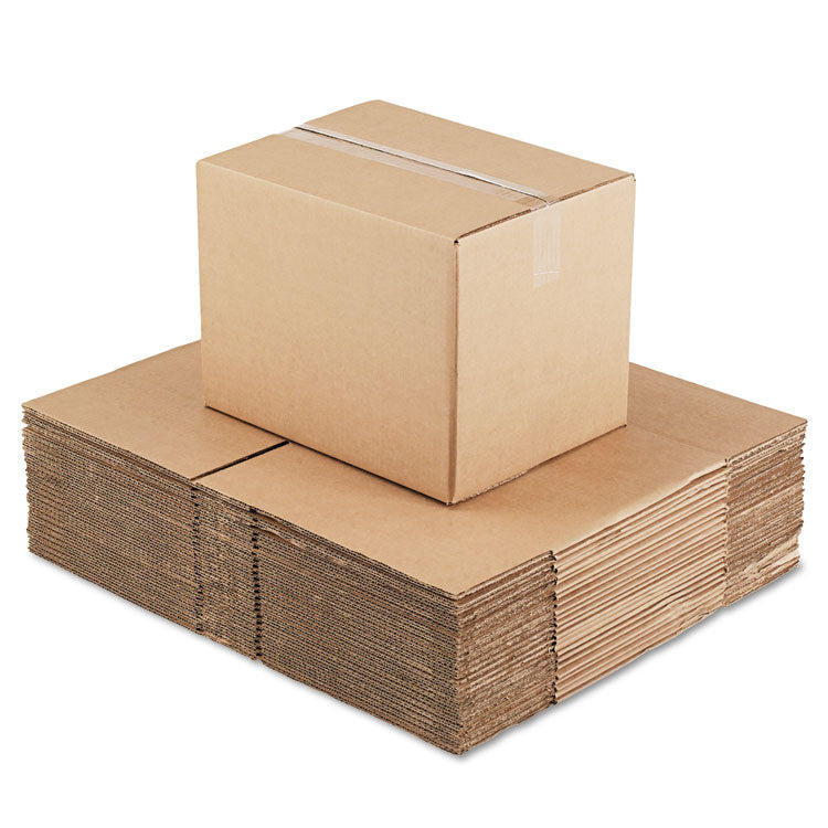 Fixed-Depth Corrugated Shipping Boxes, Regular Slotted Container (RSC), 12" x 16" x 12", Brown Kraft, 25/Bundle