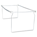 Screw-Together Hanging Folder Frame, Letter Size, 23" To 26.77" Long, Silver