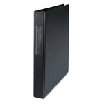 Deluxe Non-View D-Ring Binder With Label Holder, 3 Rings, 1" Capacity, 11 X 8.5, Black