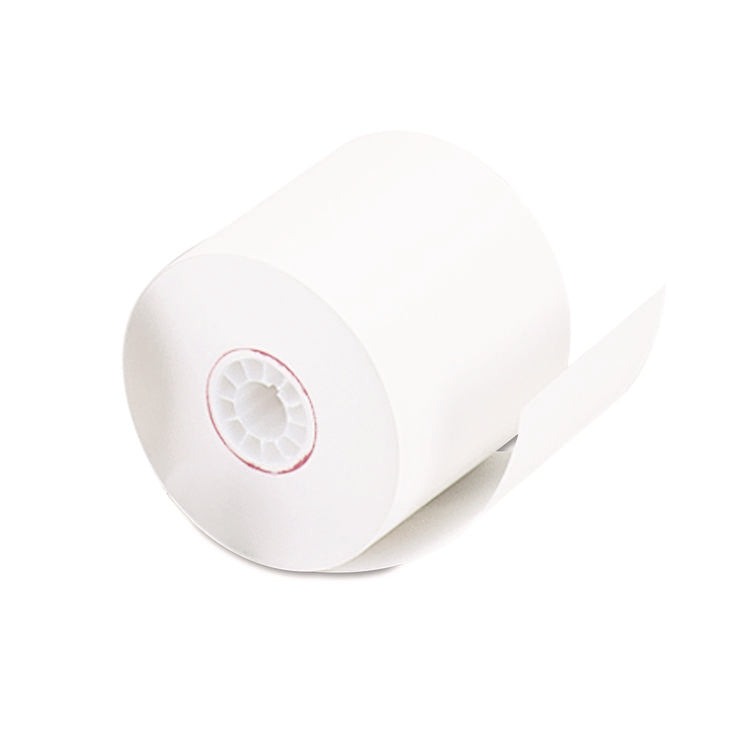 Impact and Inkjet Print Bond Paper Rolls, 0.5" Core, 2.25" x 128 ft, White