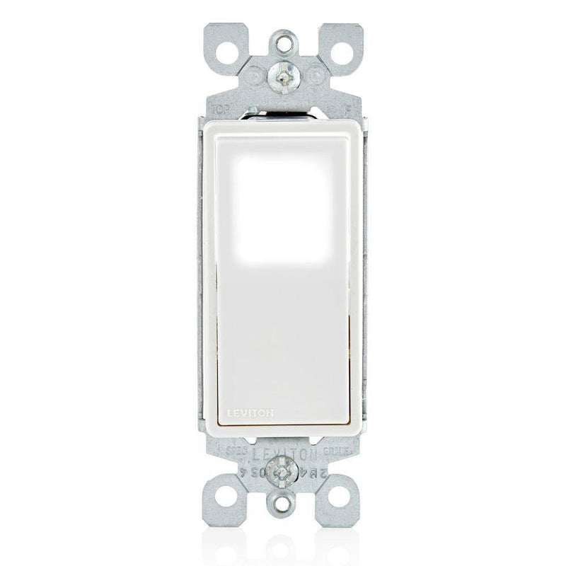 Decora LED Illuminated Rocker Single Pole Switch