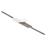 Self-Adhesive Two-Prong Paper Fastener Base and Compressor Sets, 2" Capacity, 2.75" Center to Center, Silver, 100/Box